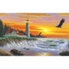 Kit ROYAL LANGNICKEL® Peinture au numéro - Phare au crépuscule