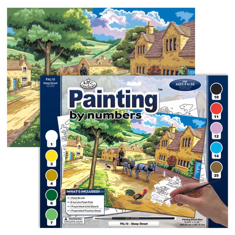Kit ROYAL LANGNICKEL® Peinture au numéro - Scène de campagne