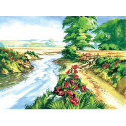 Kit ROYAL LANGNICKEL® Peinture au numéro - Champ de coquelicots
