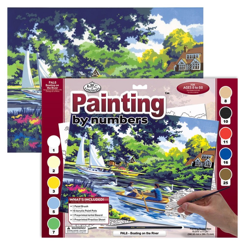 Kit ROYAL LANGNICKEL® Peinture au numéro - Sur la rivière