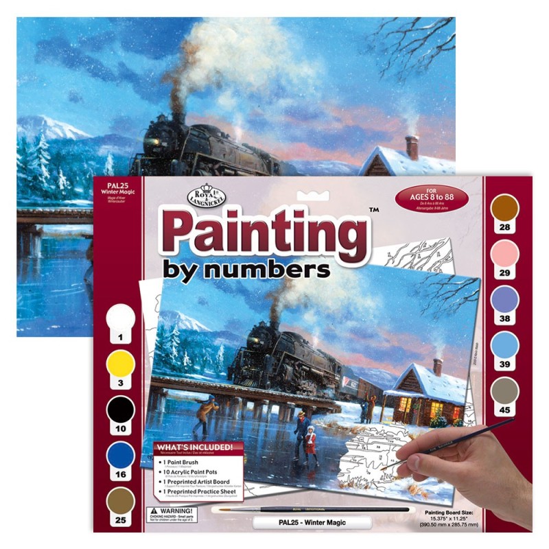 Kit ROYAL LANGNICKEL® Peinture au numéro - Magie de l'hiver