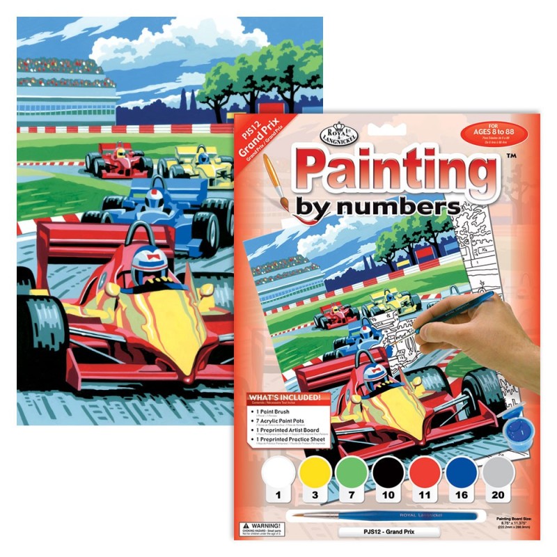 Kit ROYAL LANGNICKEL Peinture au numéro Junior Petit Format - Grand Prix