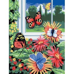 Kit ROYAL LANGNICKEL Peinture au numéro Junior Petit Format - Papillons