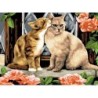 Kit ROYAL LANGNICKEL Peinture au numéro Junior Grand Format - Baisers de chats