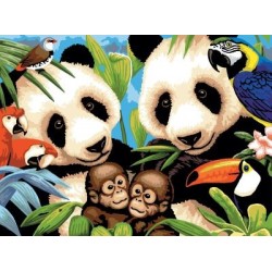 Kit ROYAL LANGNICKEL Peinture au numéro Junior Grand Format - Animaux en danger
