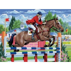 Kit ROYAL LANGNICKEL Peinture au numéro Junior Grand Format - Saut à cheval