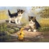 Kit ROYAL LANGNICKEL Peinture au numéro Junior Grand Format - Compagnons de mare