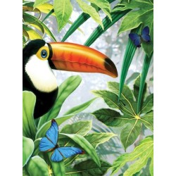 Kit ROYAL LANGNICKEL Peinture au numéro Junior Petit Format - Toucan de la jungle
