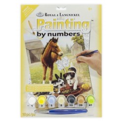 Kit ROYAL LANGNICKEL Peinture au numéro Junior Petit Format - Déjeuner entre amis