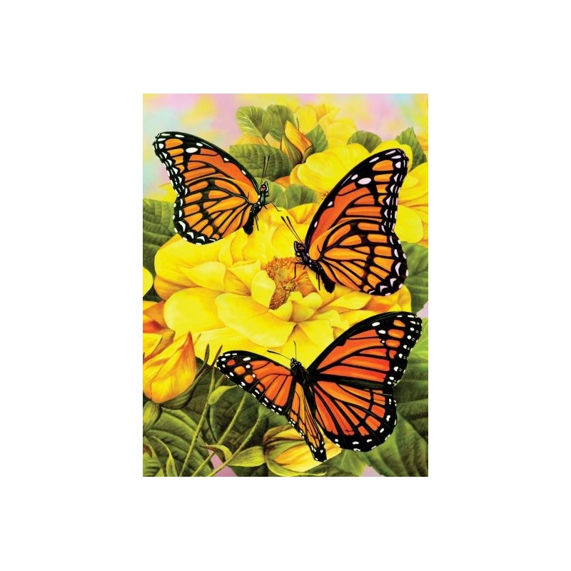 Kit ROYAL LANGNICKEL Peinture au numéro Junior Petit Format - Papillons Monarque