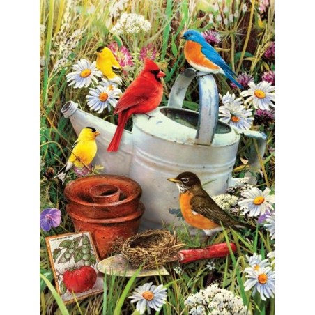 Kit ROYAL LANGNICKEL Peinture au numéro Junior Petit Format - Oiseaux du jardin