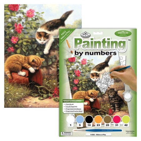 Kit ROYAL LANGNICKEL Peinture au numéro Junior Petit Format - Jeux de chatons