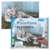 Kit ROYAL LANGNICKEL Peinture au numéro Junior Grand Format - Tigres blancs dans la brume