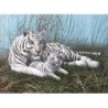 Kit ROYAL LANGNICKEL Peinture au numéro Junior Grand Format - Tigres blancs dans la brume