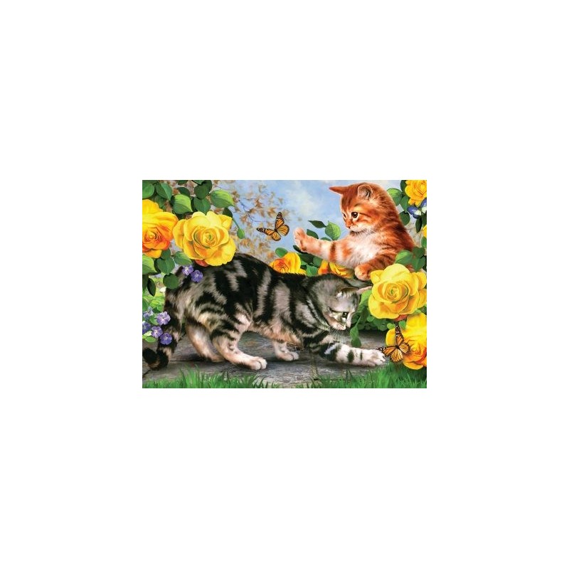 Kit ROYAL LANGNICKEL®  Peinture au numéro Junior Grand Format - Jeux de chatons