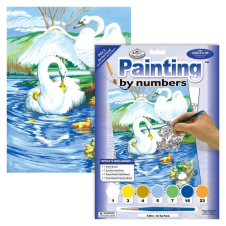 Kit ROYAL LANGNICKEL Peinture au numéro Junior Petit Format - Sur la mare