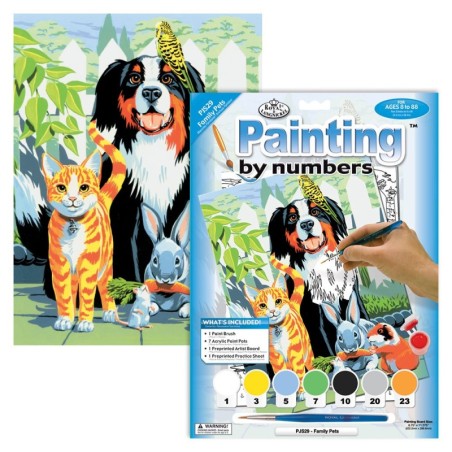 Kit ROYAL LANGNICKEL Peinture au numéro Junior Petit Format - Animaux de compagnie