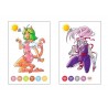 CARTES COLORIAGE CHAMELEON PENS - THÈME MANGAS