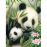 Kit ROYAL LANGNICKEL Peinture au numéro Junior Petit Format - Maman Panda et son petit