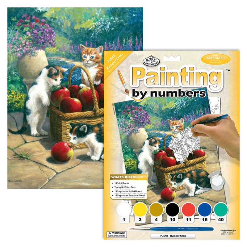 Kit ROYAL LANGNICKEL Peinture au numéro Junior Petit Format - Croqueurs de pommes