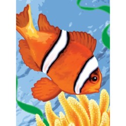 Kit ROYAL LANGNICKEL Peinture au numéro Junior Petit Format - Poisson Clown