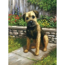 Kit ROYAL LANGNICKEL Peinture au numéro Junior Petit Format - Chiot au jardin