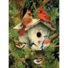 Kit ROYAL LANGNICKEL Peinture au numéro Junior Petit Format - Oiseaux autour de la cabane