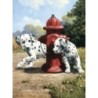 Kit ROYAL LANGNICKEL Peinture au numéro Junior Petit Format - Dalmatiens pompiers