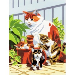 Kit ROYAL LANGNICKEL 3 Peintures au numéro Junior - Chats et chatons