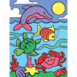 Kit ROYAL LANGNICKEL Ma 1ère Peinture au numéro - Animaux marins