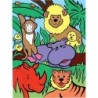 Kit ROYAL LANGNICKEL Ma 1ère Peinture au numéro - Animaux de la Jungle