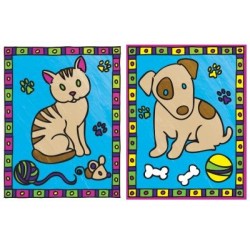 Kit ROYAL LANGNICKEL Ma 1ère Peinture au numéro - Chiot & Chaton