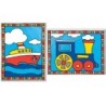 Kit ROYAL LANGNICKEL Ma 1ère Peinture au numéro - Train & Bateau