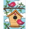 Kit ROYAL LANGNICKEL Ma 1ère Peinture au numéro - La Cabane aux Oiseaux