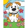 Kit ROYAL LANGNICKEL Ma 1ère Peinture au numéro - La Chiot à la Pâquerette