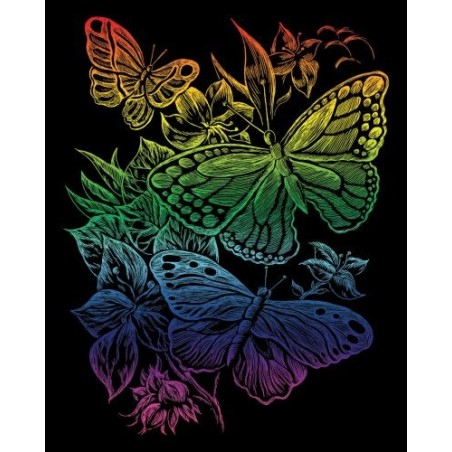 Kit ROYAL LANGNICKEL® Gravure d'Art Arc-en-Ciel - Papillons