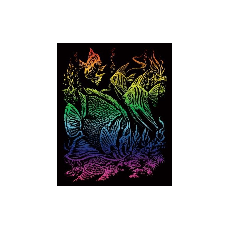Kit ROYAL LANGNICKEL® Gravure d'Art Arc-en-Ciel - Poissons Tropicaux