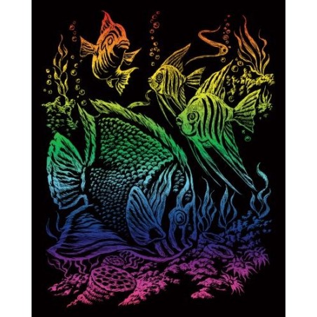 Kit ROYAL LANGNICKEL® Gravure d'Art Arc-en-Ciel - Poissons Tropicaux