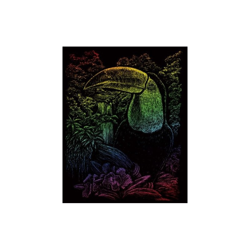 Kit ROYAL LANGNICKEL® Gravure d'Art Arc-en-Ciel - Toucan