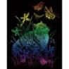 Kit ROYAL LANGNICKEL® Gravure d'Art Arc-en-Ciel - Chaton et Papillons