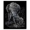 Kit ROYAL LANGNICKEL® Gravure d'Art Argent - Maman Éléphant et son Petit