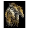 Kit ROYAL LANGNICKEL® Gravure d'Art Or - Chevaux au galop