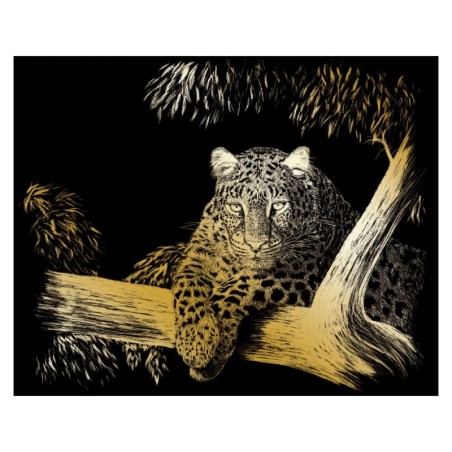 Kit ROYAL LANGNICKEL® Gravure d'Art Or - Jaguar à l'affût