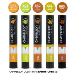 Colour Tops - Pack 5 couleurs - Tons Terre