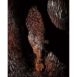Kit ROYAL LANGNICKEL® Gravure d'Art Cuivre - Félin en chasse