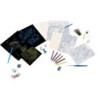 Coffret d'art créatif ROYAL LANGNICKEL® 9 Projets Créatifs Enfants - Peinture au numero par numéro, Coloriage, Gravure