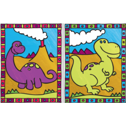 Kit ROYAL LANGNICKEL Ma 1ère Peinture au numéro - Dinosaures
