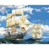 Kit ROYAL LANGNICKEL® Peinture au numero toile sur châssis  - Bateaux à voiles - Grand Format