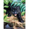 Kit ROYAL LANGNICKEL Peinture au numéro Junior Petit Format - Léopard Noir