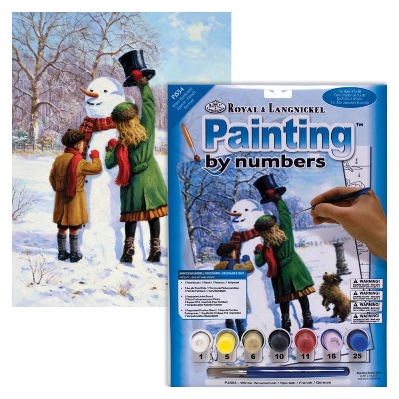 Kit ROYAL LANGNICKEL Peinture au numéro Junior Petit Format - Le Monde merveilleux de Noël